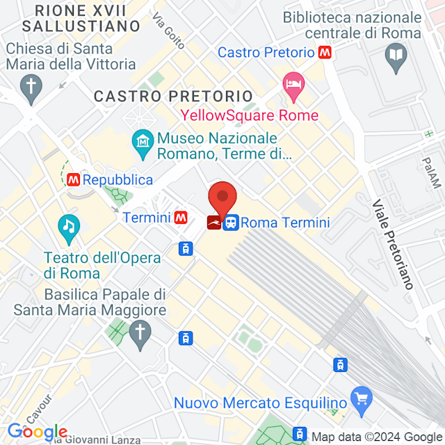 Estação Roma Termini map