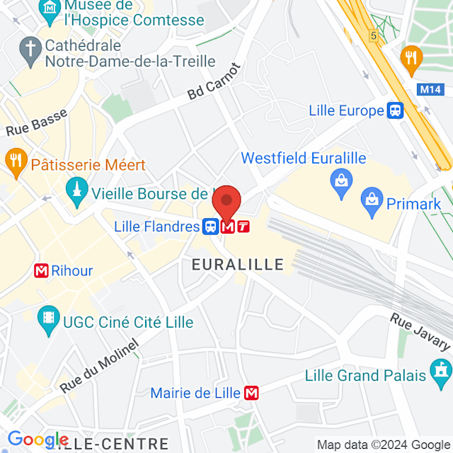 Lille-Flandres map