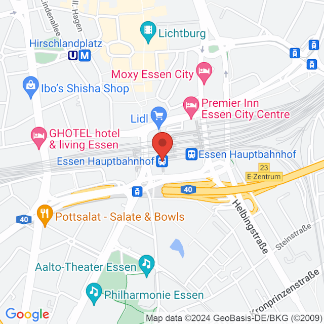 Essen Central Station map