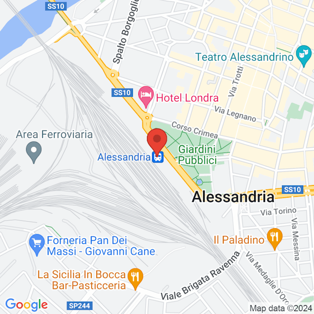 Stazione di Alessandria map