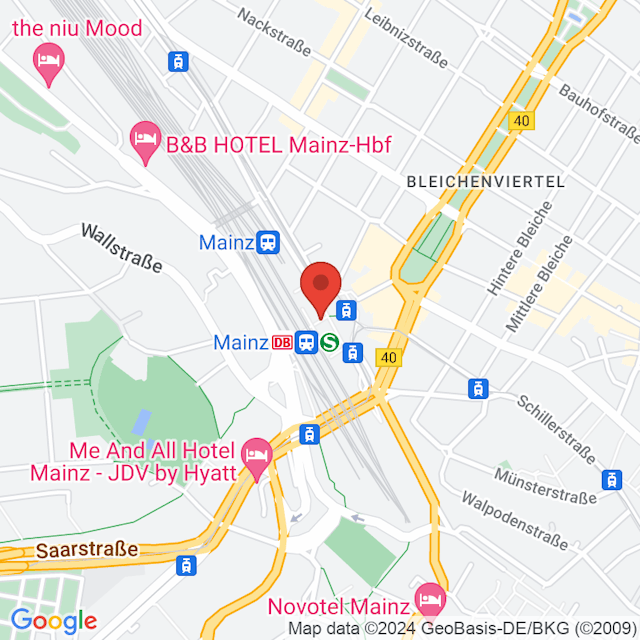 Mainz Hbf map