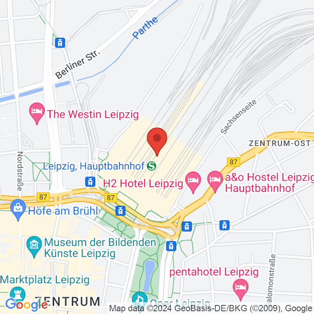 Leipzig Hauptbahnhof map